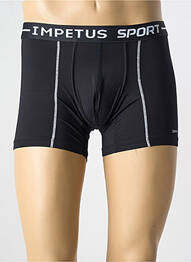 Boxer efect material satinat negru IMPETUS homme