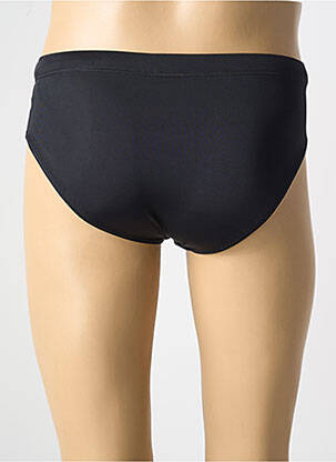 Slip de baie efect material satinat negru HOM bărbat