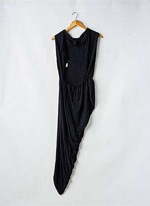 Rochie midi croială fluidă fără mâneci negru PATOU femeie