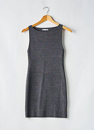 Rochie scurtă mâneci 3/4 mâneci 3/4 gri ZARA femeie