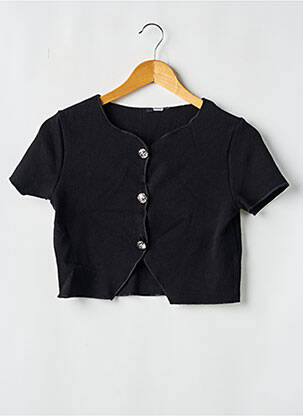 Vestă cu mâneci scurte negru SANS MARQUE femeie