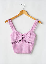 Top croială cambrată bretele subțiri violet MARCIANO femme