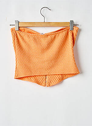 Top croială cambrată fără mâneci portocaliu H&M femeie