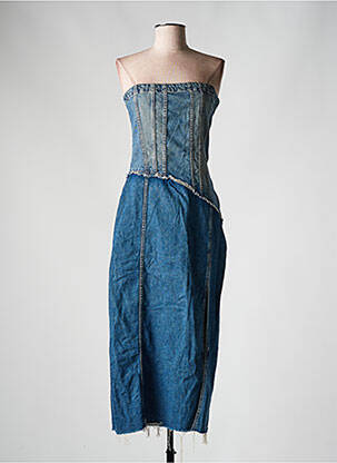 Rochie midi albastru ZARA femeie