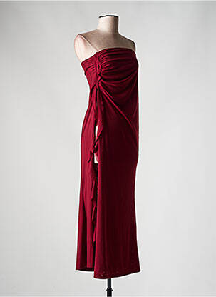 Rochie midi croială fluidă fără mâneci roșu MURCI femeie