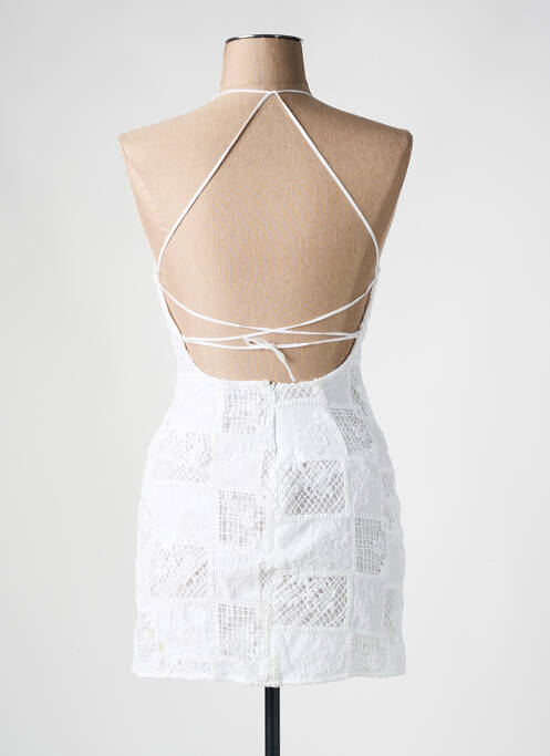 Rochie scurtă alb STRADIVARIUS femeie