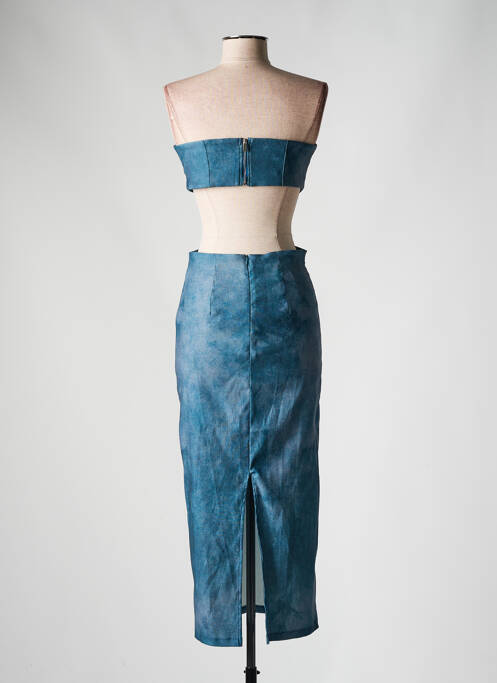 Rochie midi albastru BERSHKA femeie