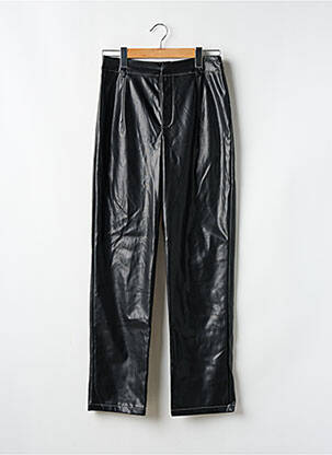 Pantalon drept talie cu cleme mărime normală negru NASTY GAL femeie