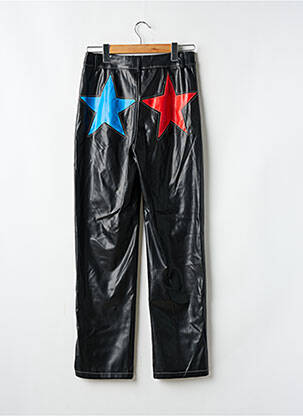Pantalon drept talie cu cleme mărime normală negru NASTY GAL femeie