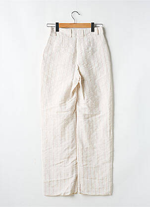Pantalon drept țesătură crep talie înaltă bej NASTY GAL femeie