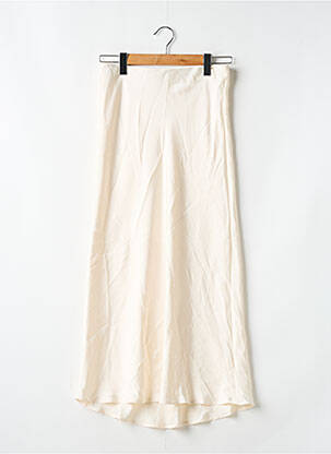 Fustă midi bej ZARA femeie