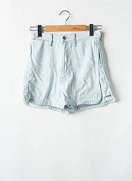 Șort țesătură denim talie înaltă albastru SNACKS femme