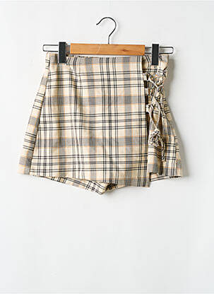 Fustă pantaloni scurți bej BERSHKA femeie