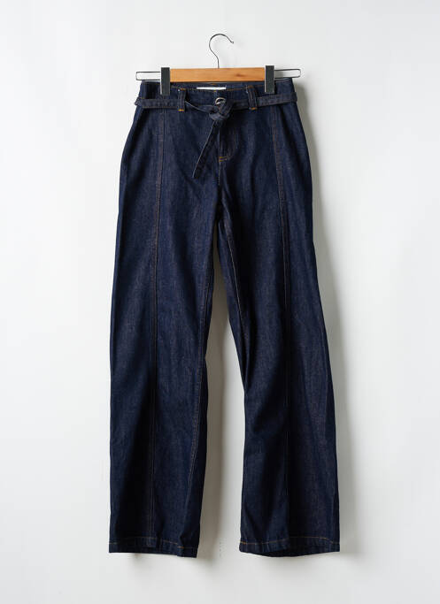 Blugi cu croială evazată albastru ZARA femeie