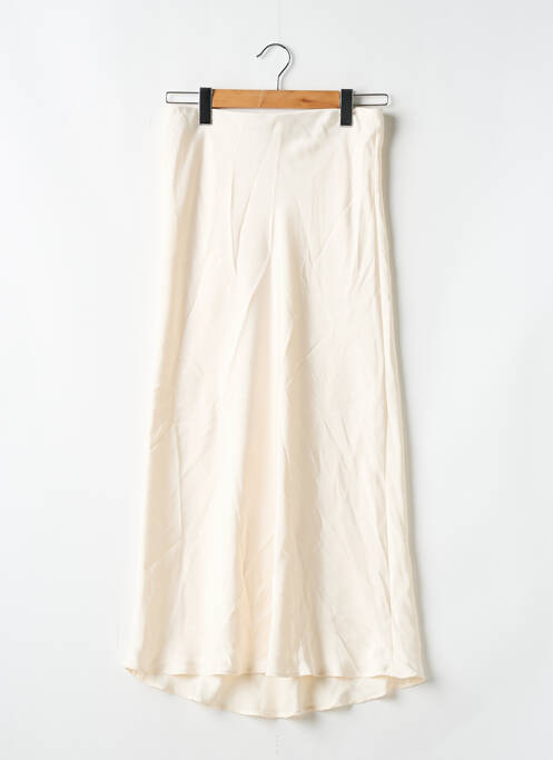 Fustă midi bej ZARA femeie