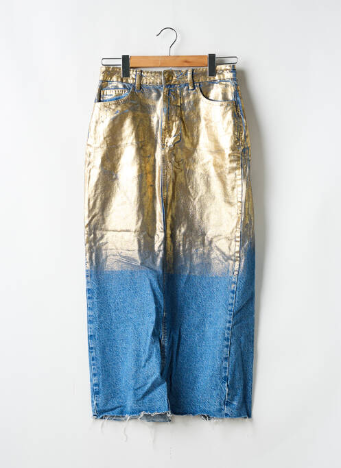 Fustă midi auriu ZARA femeie