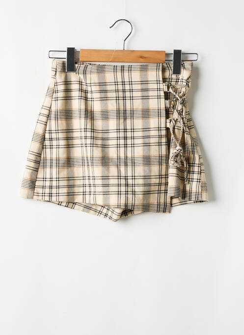 Fustă pantaloni scurți bej BERSHKA femeie