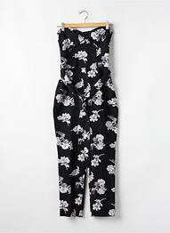 Salopetă-pantalon închidere cu fermoar la spate fără mâneci negru MISS SELFRIDGE femme
