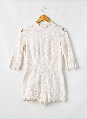 Salopetă scurtă alb MADEMOISELLE.R femeie