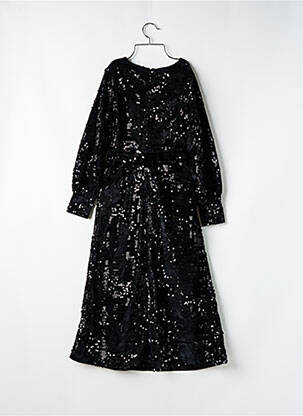 Rochie midi mâneci lungi mâneci lungi negru DERHY femeie