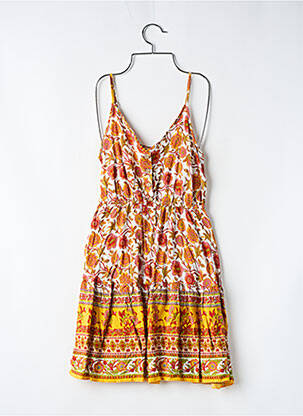 Rochie midi portocaliu SANS MARQUE femeie