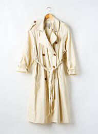 Trench țesătură poplin fără glugă bej ASOS femme
