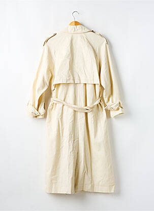 Trench țesătură poplin fără glugă bej ASOS femeie