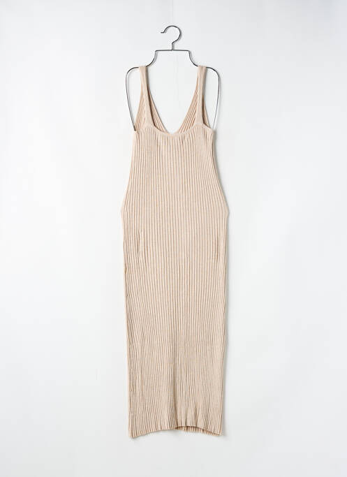 Rochie midi bej MANGO femeie