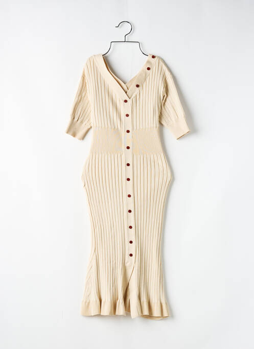 Rochie midi bej CHIC WISH femeie