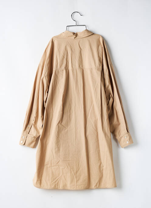 Tunică mâneci lungi maro ZARA femeie