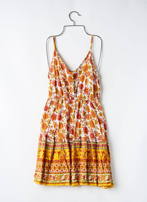 Rochie midi portocaliu SANS MARQUE femeie