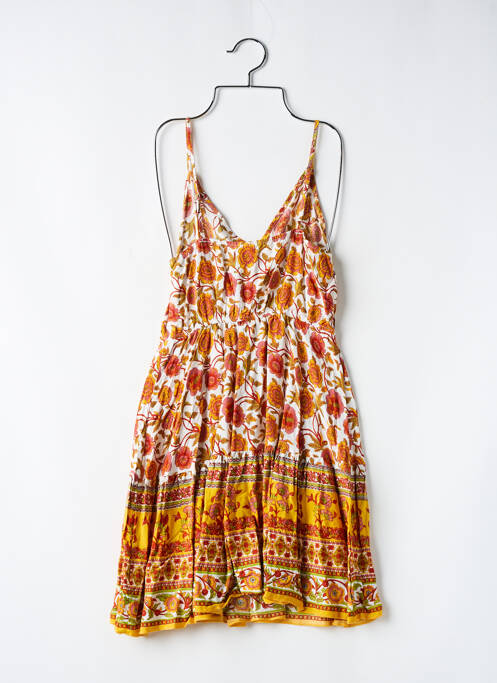 Rochie midi portocaliu SANS MARQUE femeie