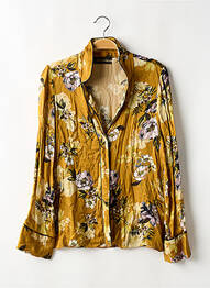 Cămașă imprimeu floral mâneci lungi galben URBAN OUTFITTERS femeie