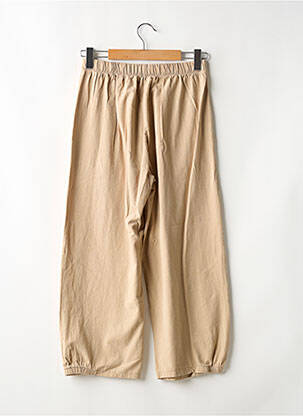 Pantalon 7/8 talie elastică mărime normală bej SANS MARQUE femeie