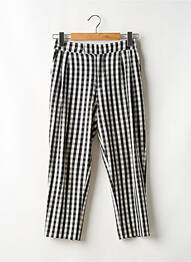 Pantalon chino țesătură poplin mărime normală negru MANGO femme