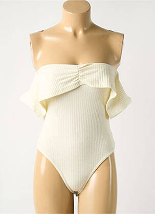 Body elasticitate fără mâneci bej NASTY GAL femeie