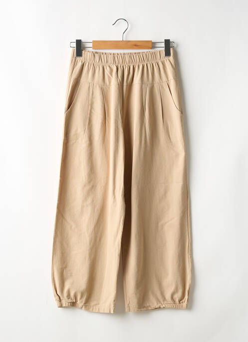 Pantalon 7/8 bej SANS MARQUE femeie