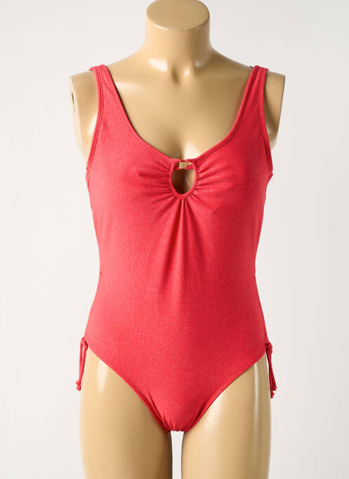 Costum de baie dintr-o singură piesă roșu SANS COMPLEXE femeie