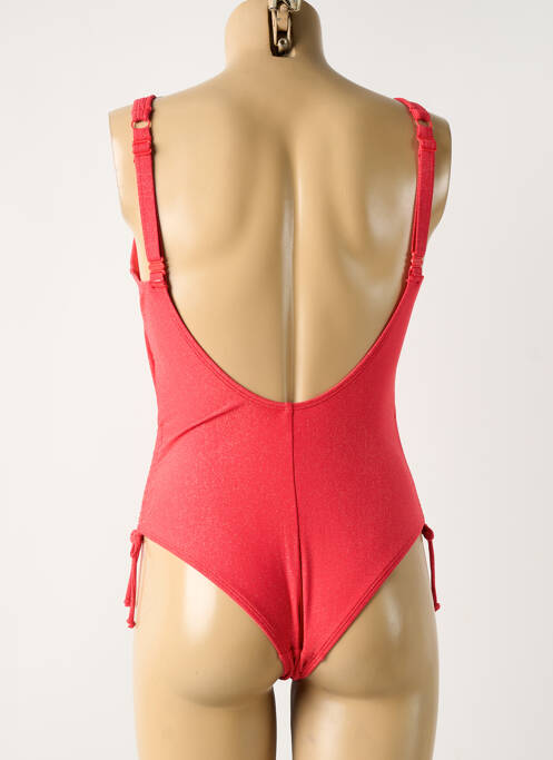 Costum de baie dintr-o singură piesă roșu SANS COMPLEXE femeie