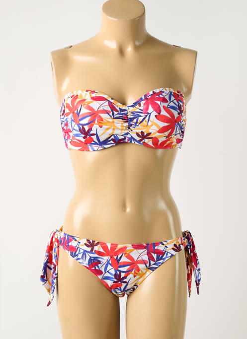 Costum de baie din două piese roșu SANS COMPLEXE femeie