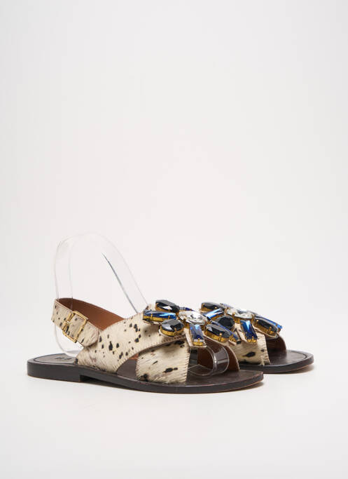 Sandale/Pantofi decupați bej MARNI femeie