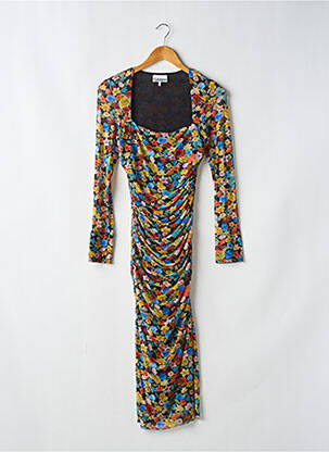 Rochie midi negru GANNI femeie