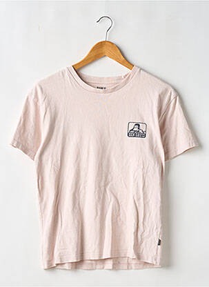 Tricou serigrafie mâneci scurte roz BEN DAVIS femeie