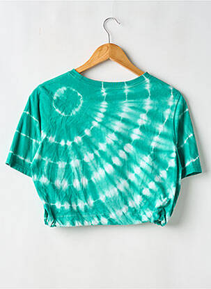 Tricou elasticitate mâneci scurte verde SANS MARQUE femeie