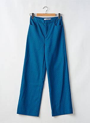 Pantalon drept elasticitate talie înaltă albastru GESTUZ femeie