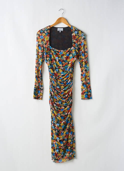 Rochie midi negru GANNI femeie