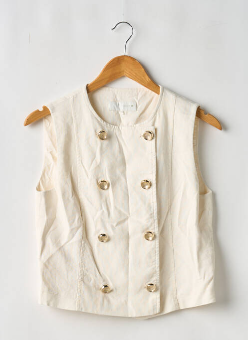 Vestă fără mâneci bej ZARA femeie