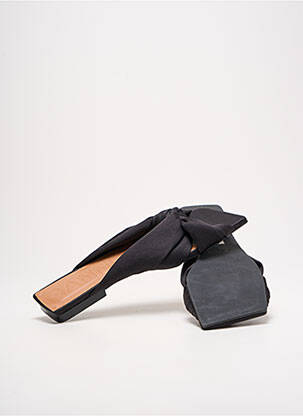 Mulete/saboți material neted toc plat până la 3 cm negru GANNI femeie