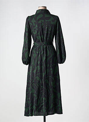 Rochie lungă mâneci lungi mâneci lungi verde LILIE ROSE femeie