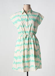 Rochie midi imprimeu fantezie mâneci scurte verde IT HIPPIE femme